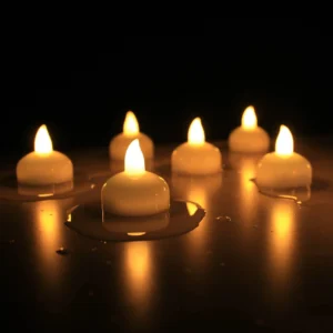 Water Floating LED Candles – Smokeless, Reusable Decorative Tea Lights for Festivals, Weddings & Home Décor (Pack of 6)
