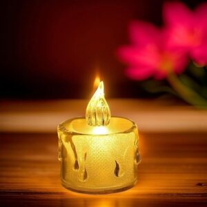 Smokeless LED Candles – Flameless, Reusable Decorative Tea Lights for Festivals, Parties & Home Décor (Pack of 6)